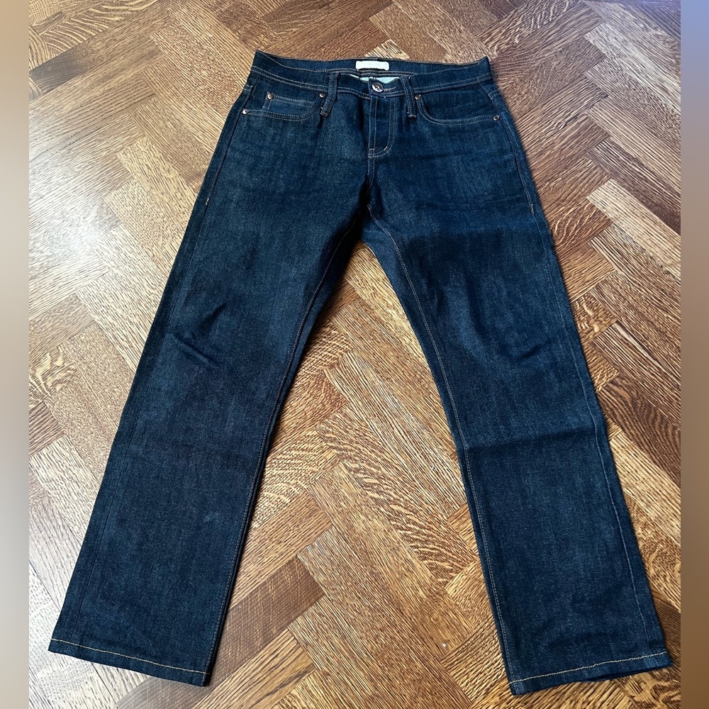 UNBRANDED BRAND 11 oz Selvedge Raw Denim Jeans UB122 Skinny Dark Wash Pants 29‎